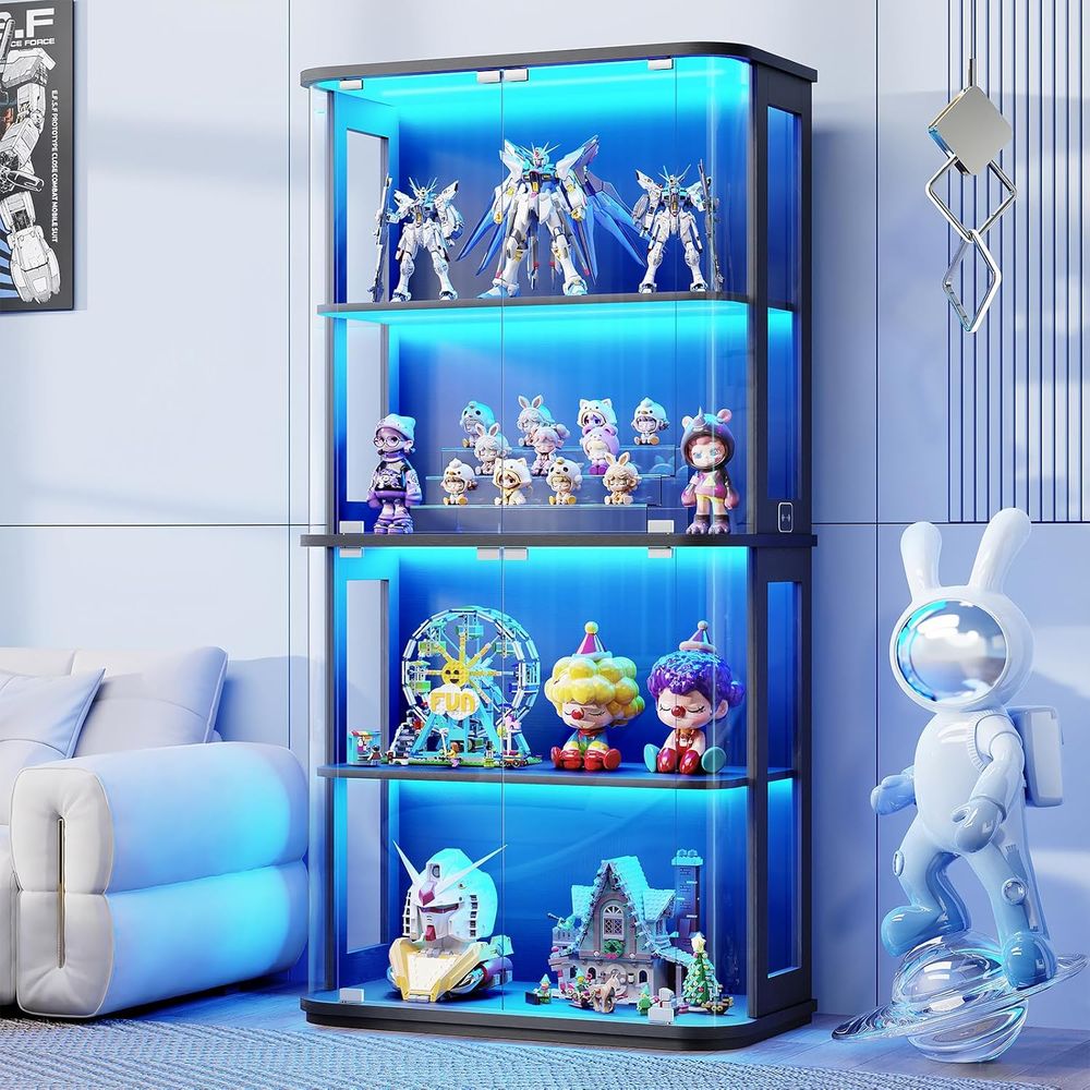 Rounded Display Cabinet with G - Glass Cabinet Display ulasan dan harga
