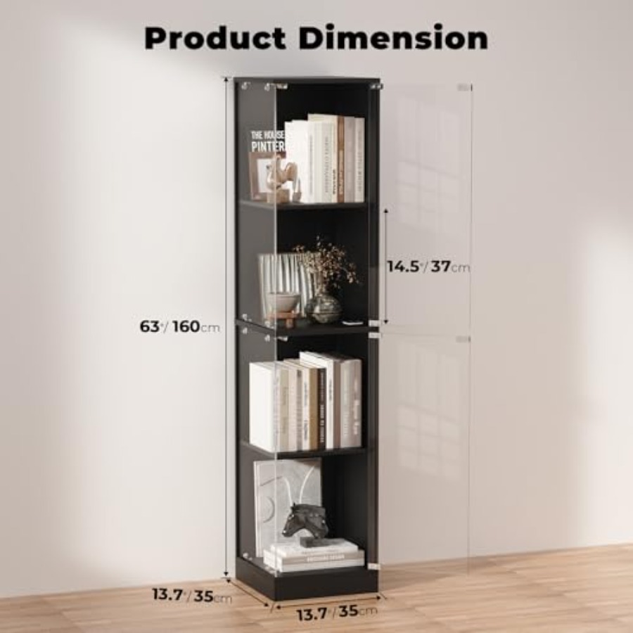Corner display cabinet with gl - Glass Cabinet Display ulasan dan harga