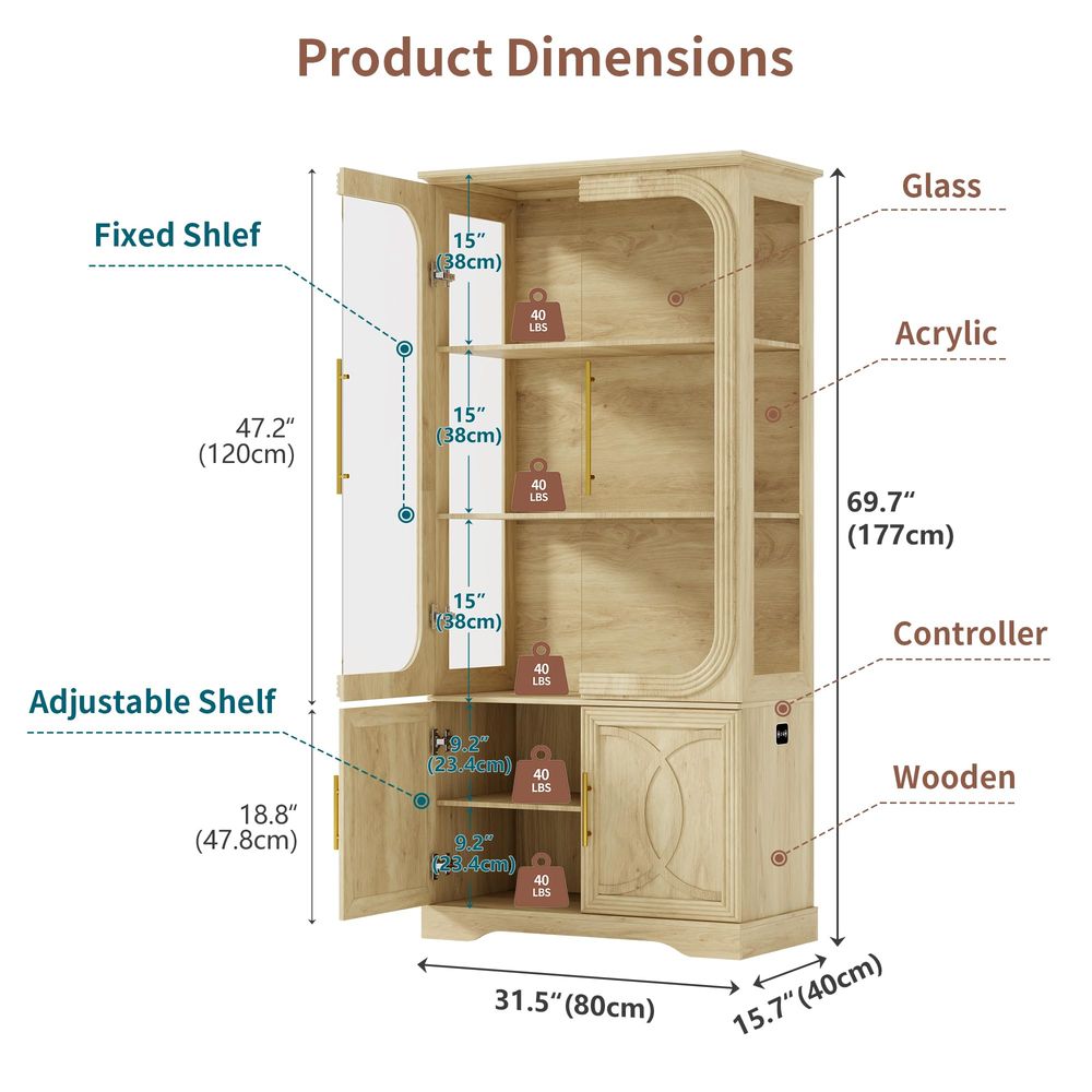 Display Cabinet with Glass Doo - Glass Cabinet Display ulasan dan harga