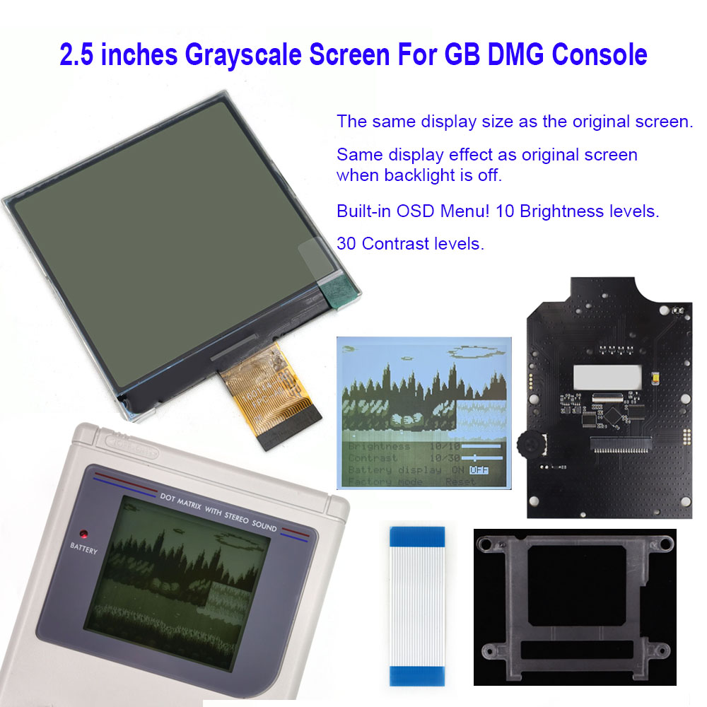 HISPEEDIDO 2.5 Inches Grayscal - Lcd Screen Arcade ulasan dan harga