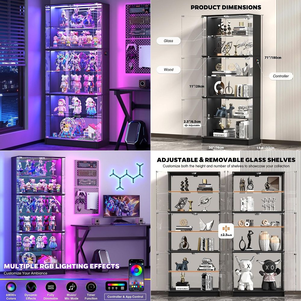 Display Cabinet with Glass Doo - Glass Cabinet Display ulasan dan harga