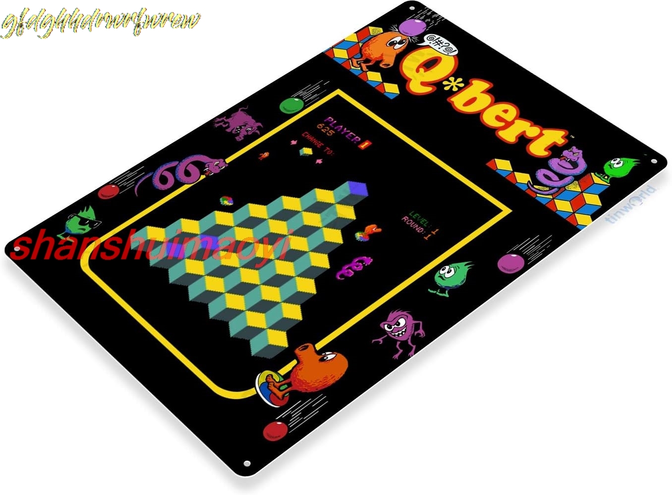 8 X 12 Inch Metal Sign -Q-Bert - Arcade X ulasan dan harga