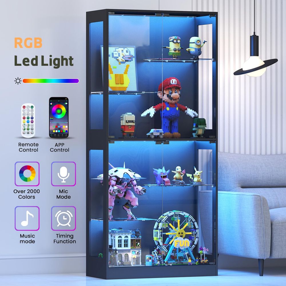 Display Cabinet with Glass Doo - Glass Cabinet Display ulasan dan harga