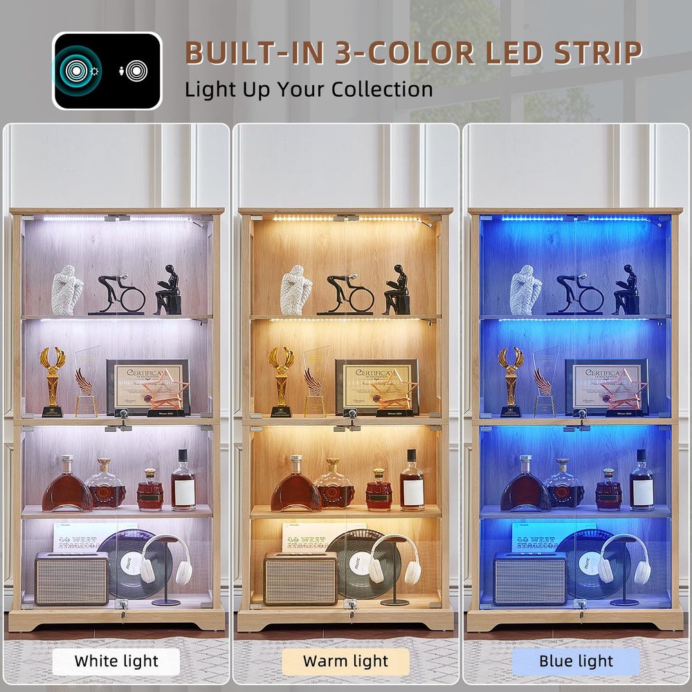 Farmhouse Glass Display Cabine - Glass Cabinet Display ulasan dan harga